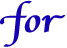 for