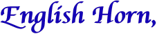 English Horn, 